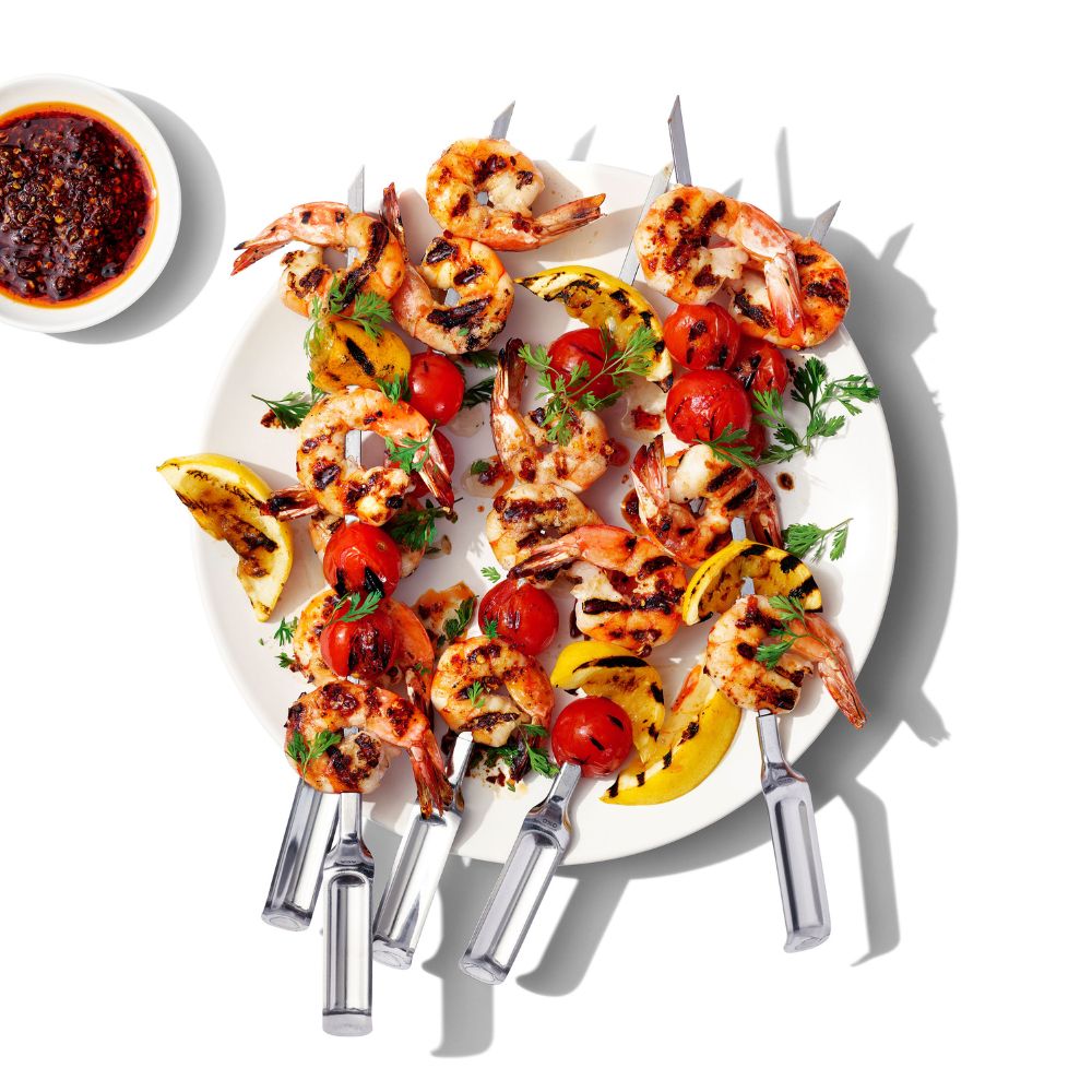 Köttspett GOOD GRIPS 34 cm, set i 6, silver, rostfritt stål, OXO
