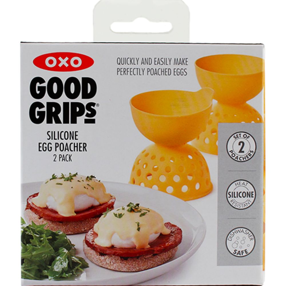Äggpocherare GOOD GRIPS 2 st, gul, silikon, OXO