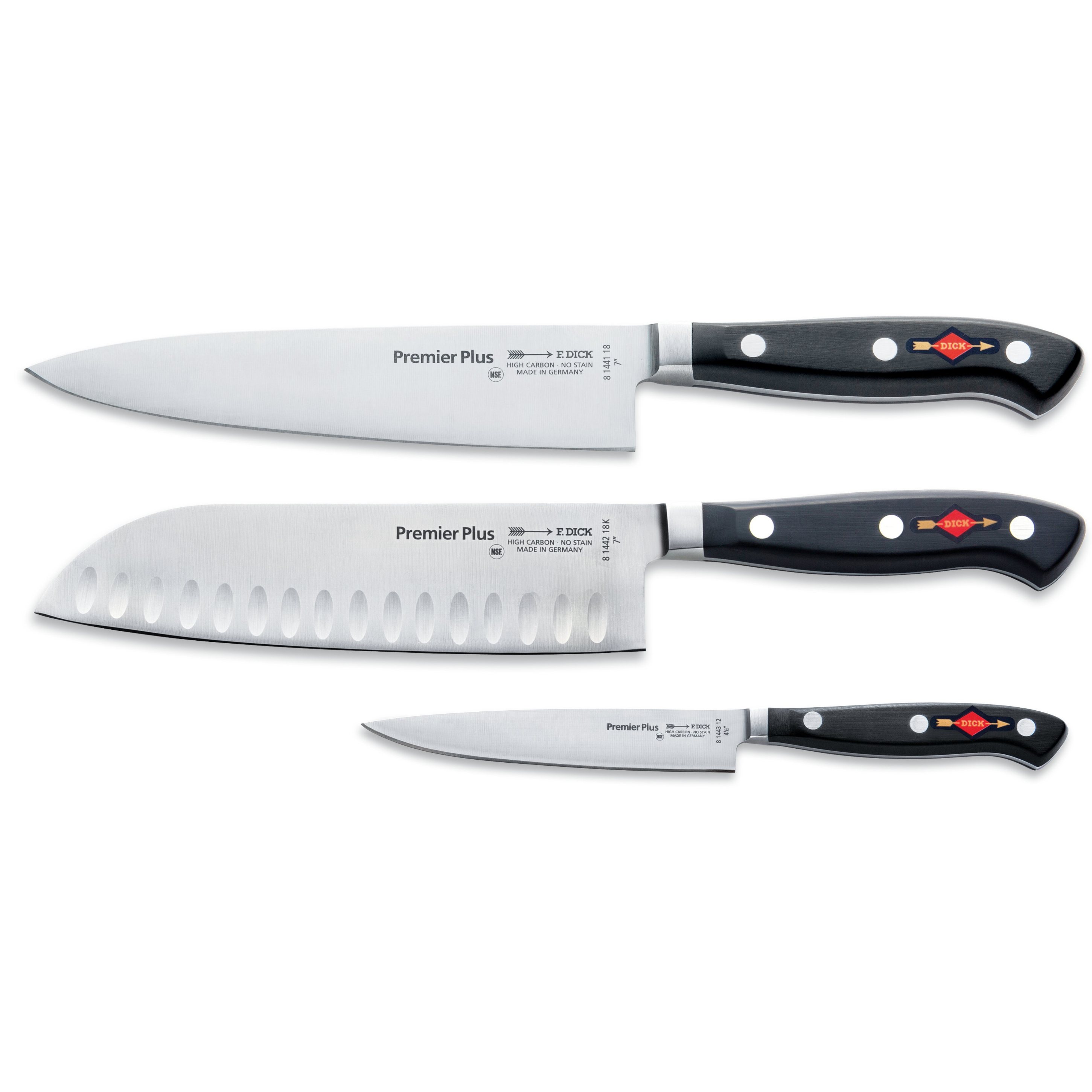 Köksknivar PREMIER PLUS EURASIA, set i 3, rostfritt stål, F.DICK