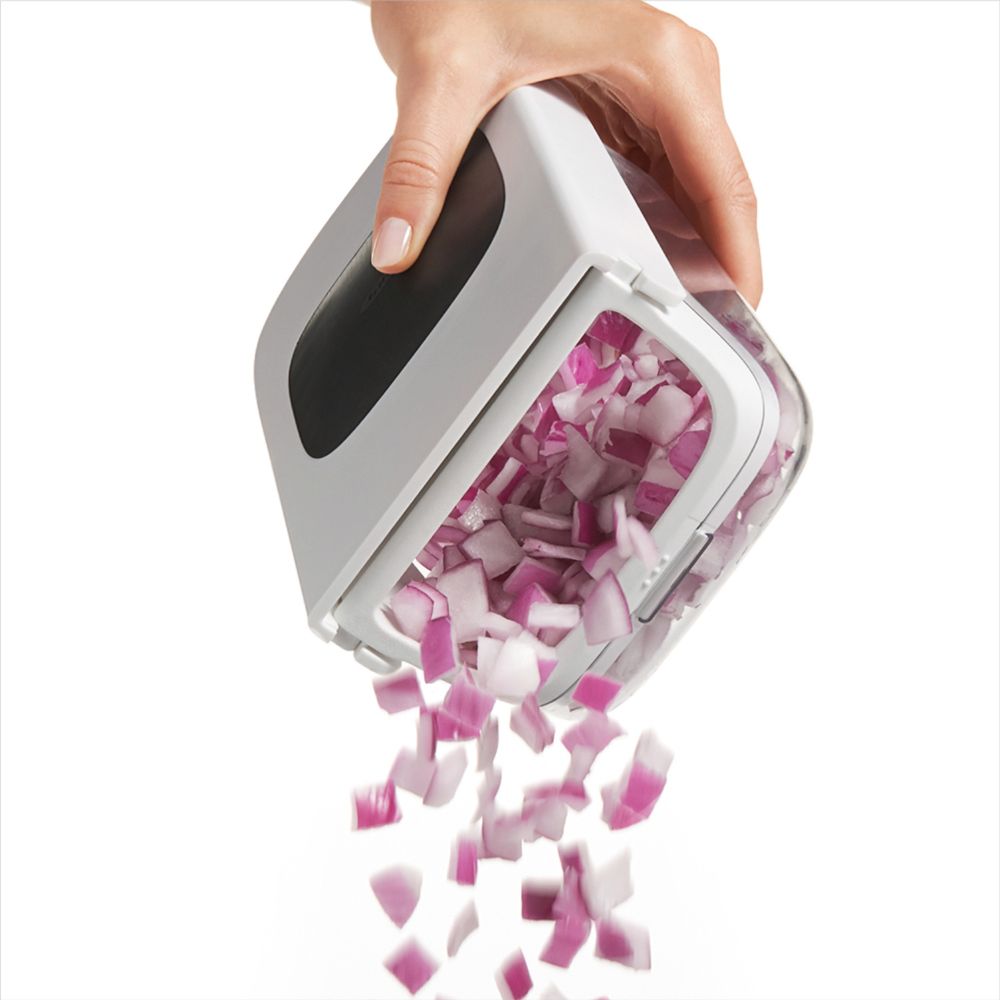 Grönsakshackare GOOD GRIPS 21 cm, vit, plast, OXO