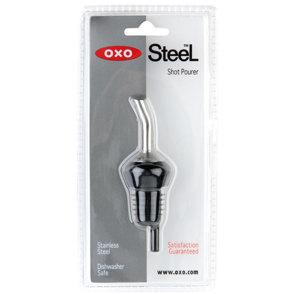Hällpip STEEL 10 cm, silver, rostfritt stål, OXO