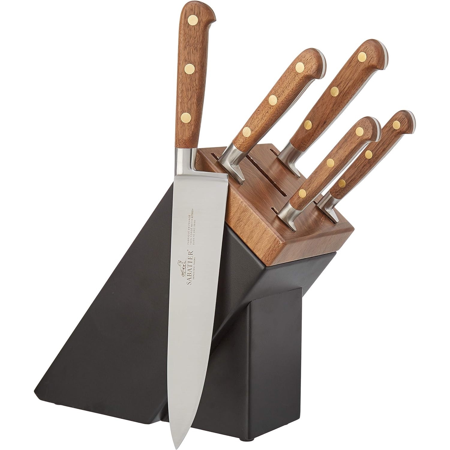 Knivblock SARLAT, med PERIGORD-knivar, set om 6 st, Lion Sabatier