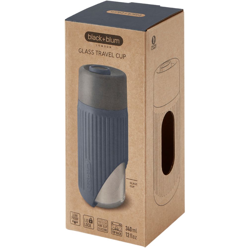 Resemugg 340 ml, grå, glas, Black+Blum