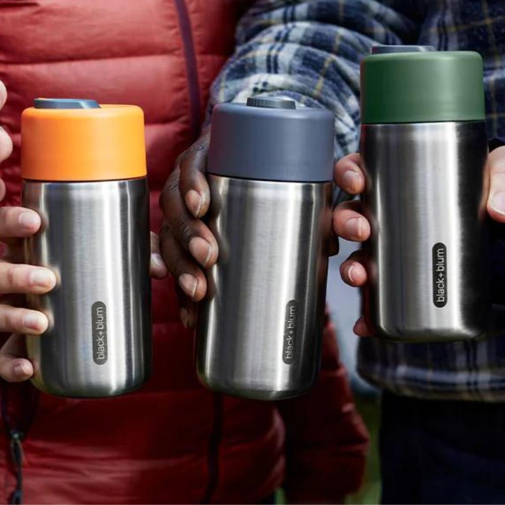 Resemugg 340 ml, orange, rostfritt stål, Black+Blum