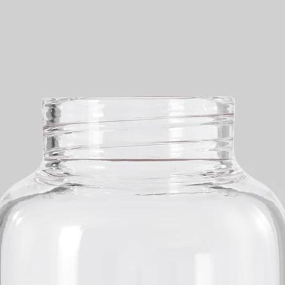 Vattenflaska 600 ml, mandel, glas, Black+Blum