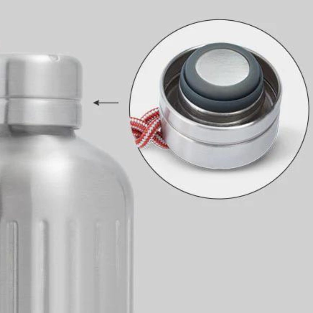 Vattenflaska EXPLORER 850 ml, marin, rostfritt stål, Black+Blum