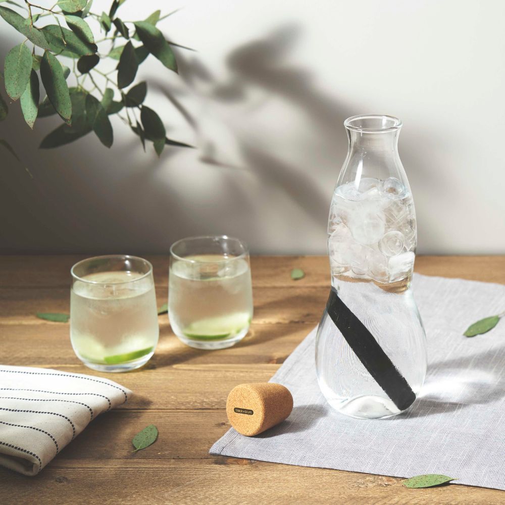 Vattenkaraff EAU GOOD 1,1 l, klar, glas, Black+Blum