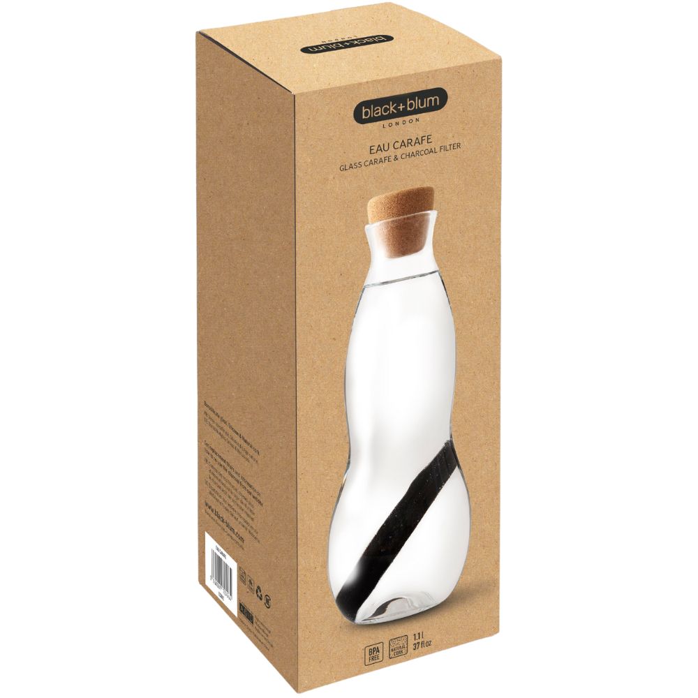 Vattenkaraff EAU GOOD 1,1 l, klar, glas, Black+Blum