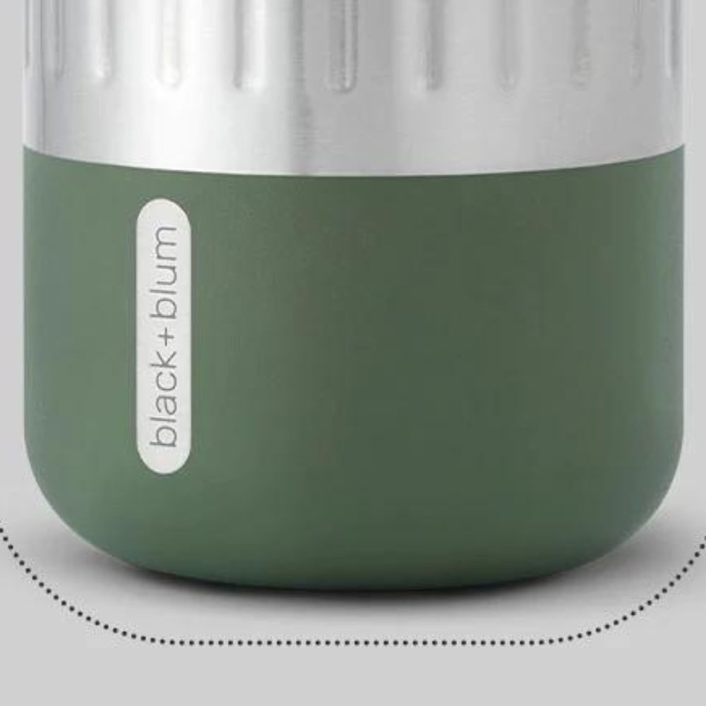 Vattenflaska EXPLORER 650 ml, oliv, rostfritt stål, Black+Blum
