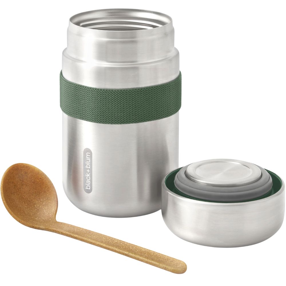 Lunchlåda 400 ml, oliv, rostfritt stål, Black+Blum