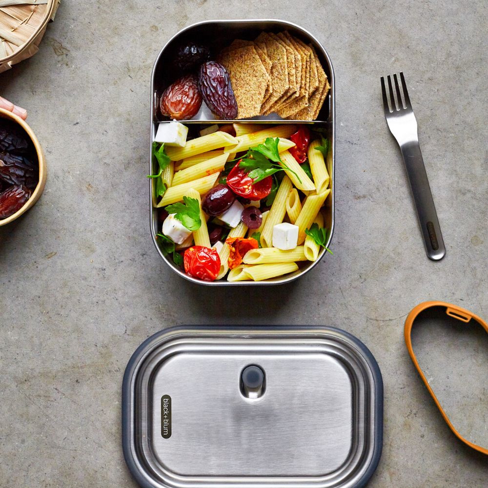 Lunchlåda 1 l, orange, rostfritt stål, Black+Blum
