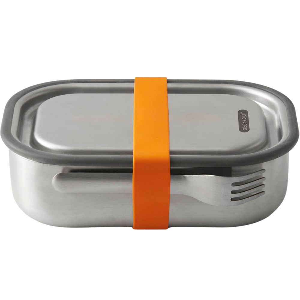 Lunchlåda 1 l, orange, rostfritt stål, Black+Blum