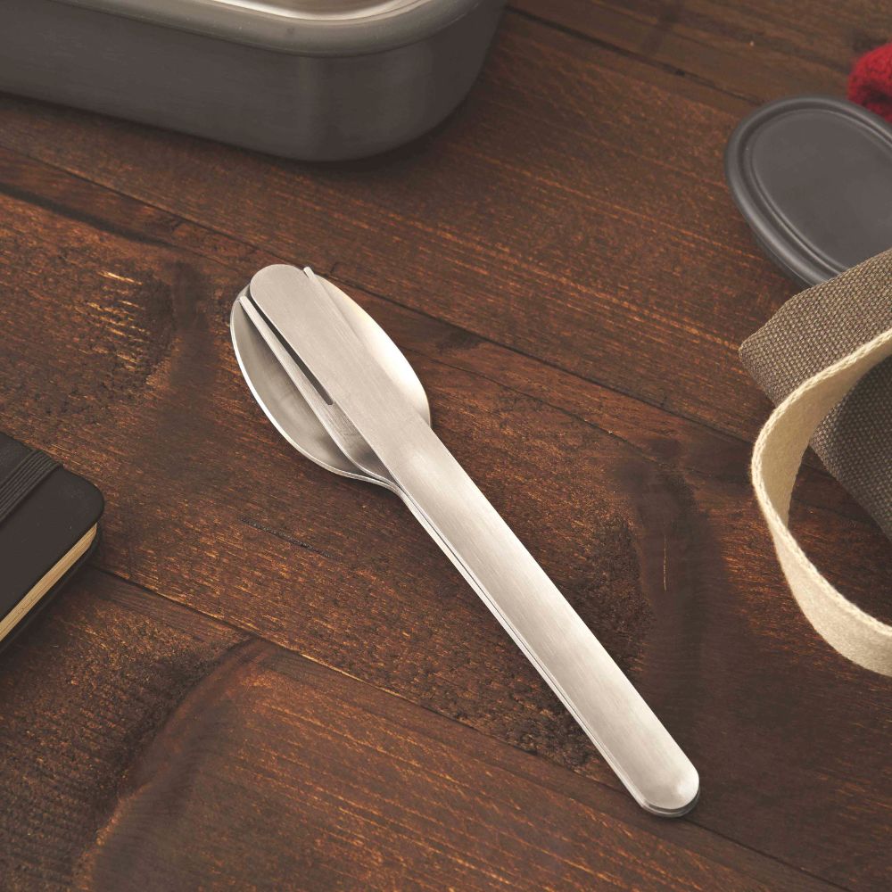 Bestickset, set i 3, med fodral, rostfritt stål, Black+Blum