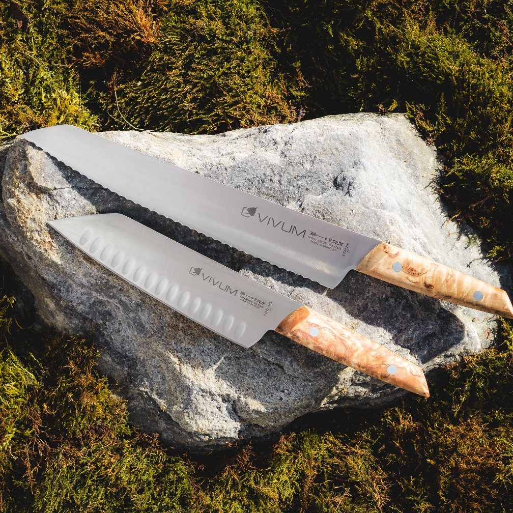 Santokukniv VIVUM 18 cm, stål, brun, F.DICK