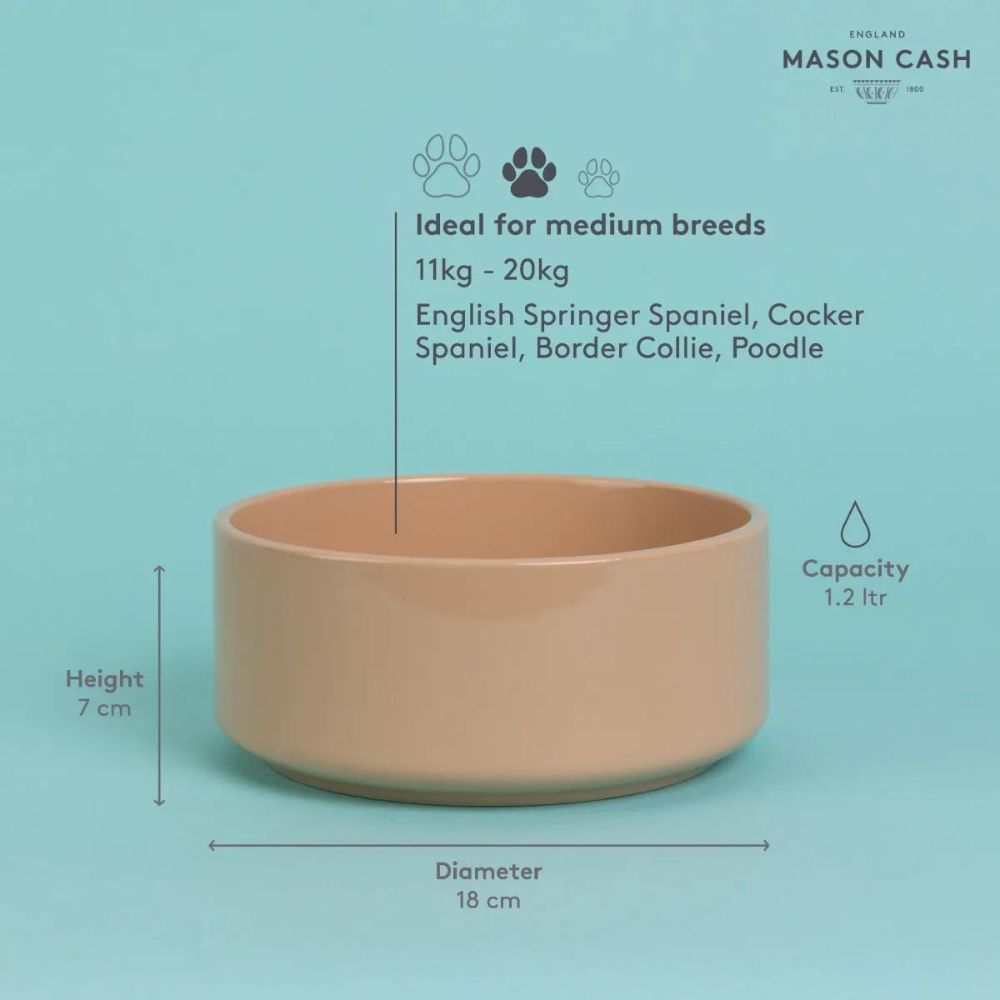 Hundskål PETWARE CANE 18 cm, kanel, stengods, Mason Cash