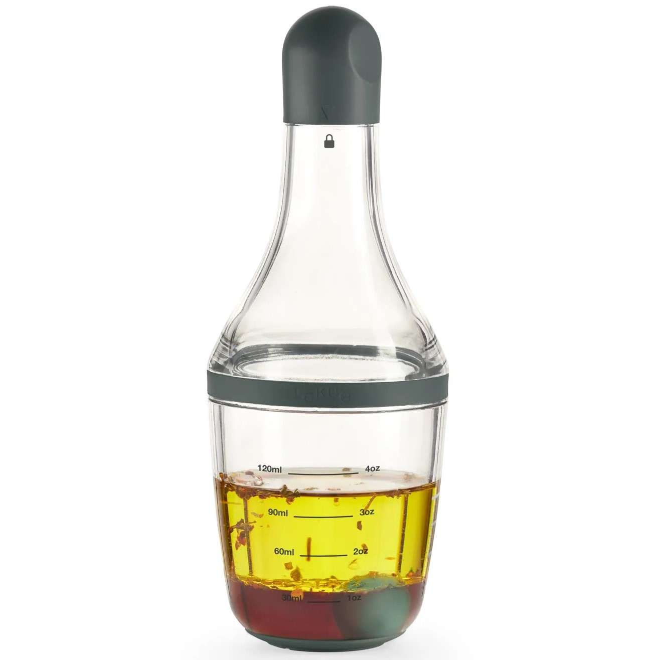 Dressingshaker 180 ml, grå, av plast, Lékué