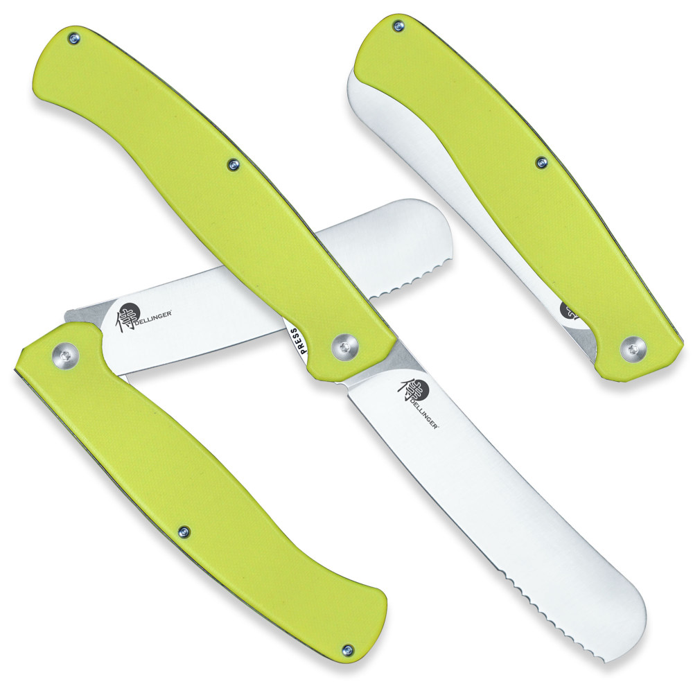 Fickkniv EASY 11 cm, gul, Dellinger