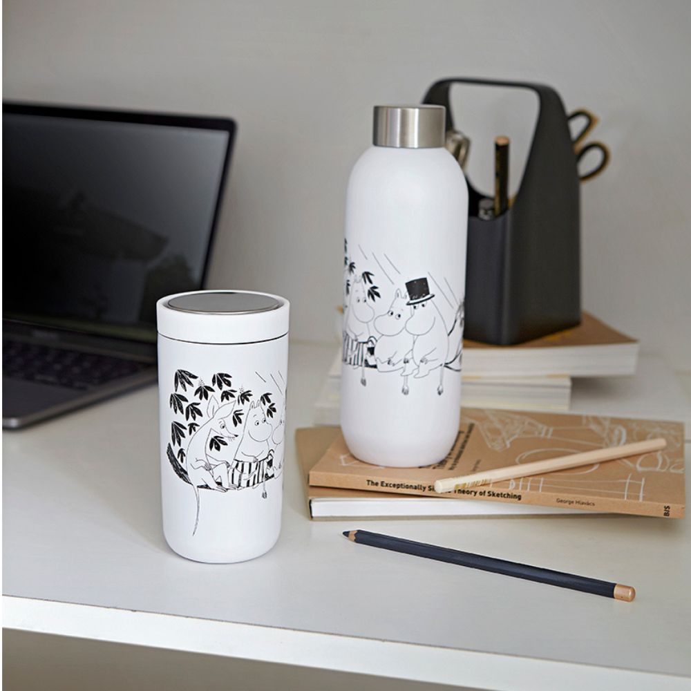 Termosflaska TO GO CLICK MOOMIN 750 ml, mjukvit, Stelton
