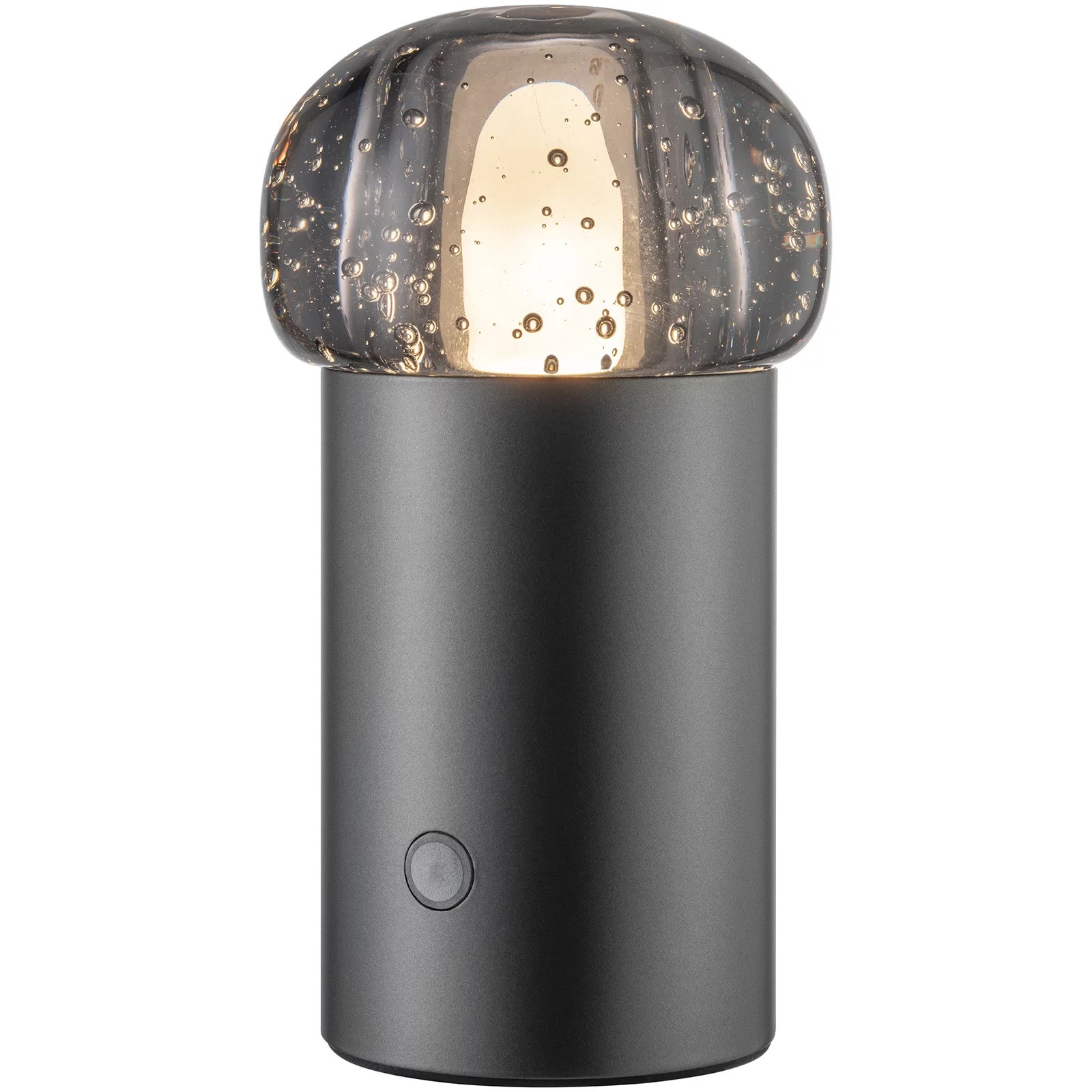 Bärbar bordslampa IRIS 18 cm, LED, kanonmetall, aluminium, Blomus