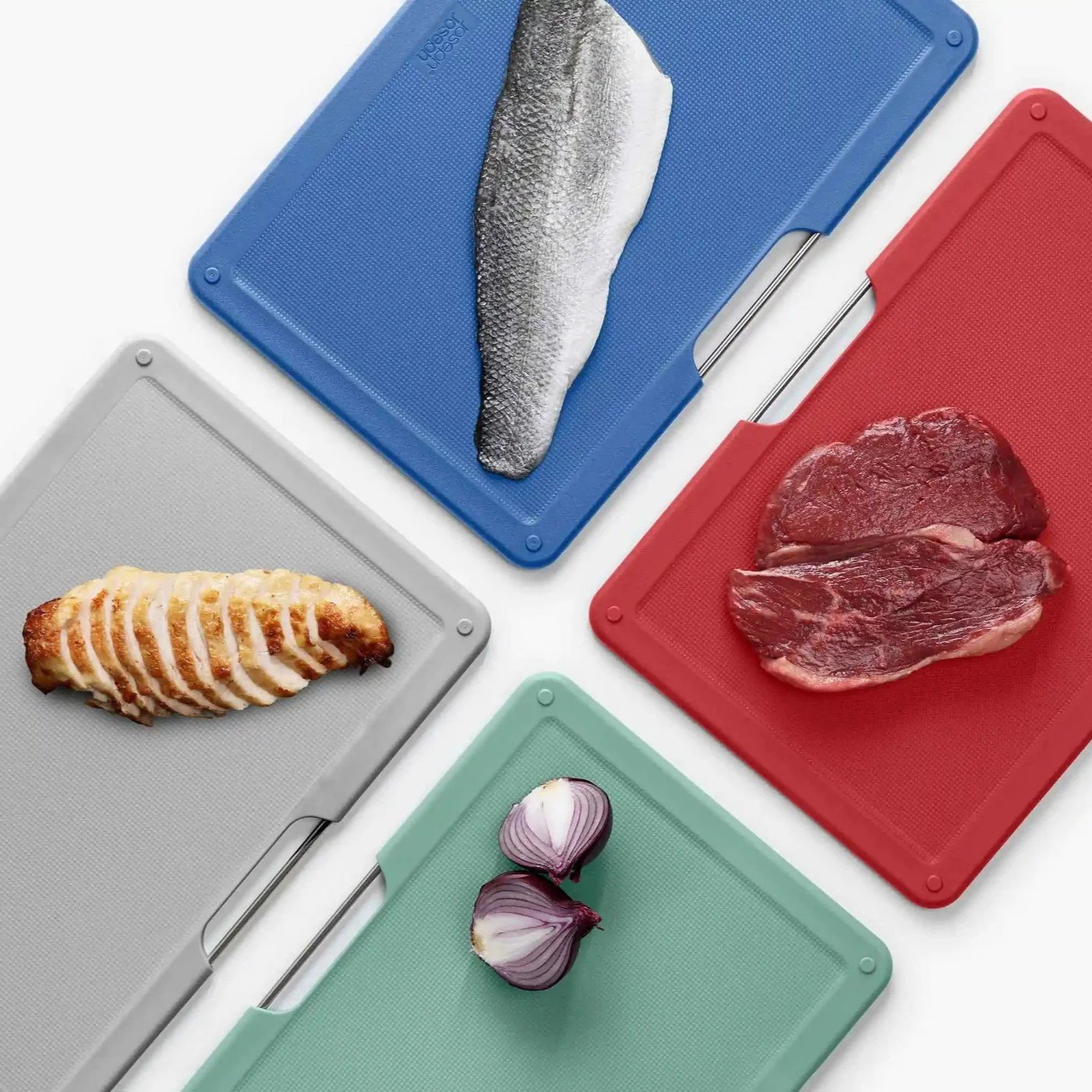 Skärbräda FOLIO 60214 30 x 20 cm, set i 4 delar, plast, Joseph Joseph