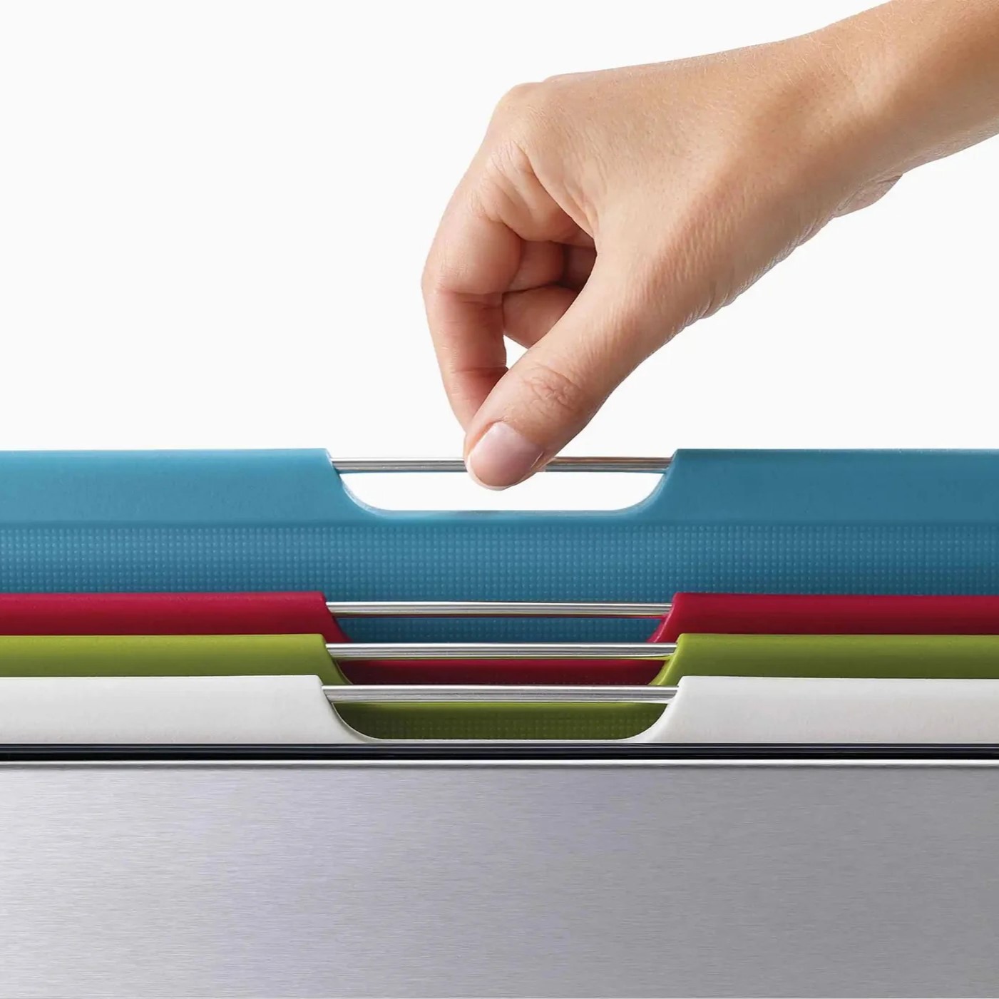 Skärbräda FOLIO 60213 34 x 24 cm, set i 4 delar, plast/rostfritt stål, Joseph Joseph