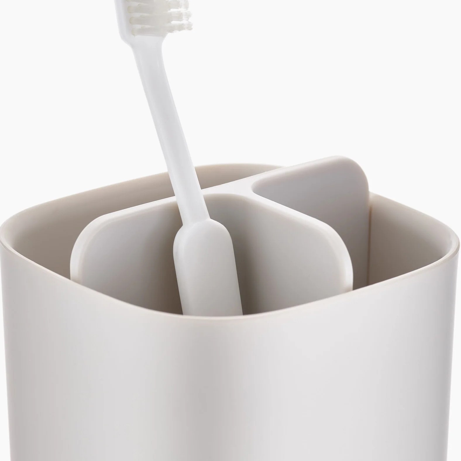 Tandborstskopp EASYSTORE 70574 ecru, plast, Joseph Joseph