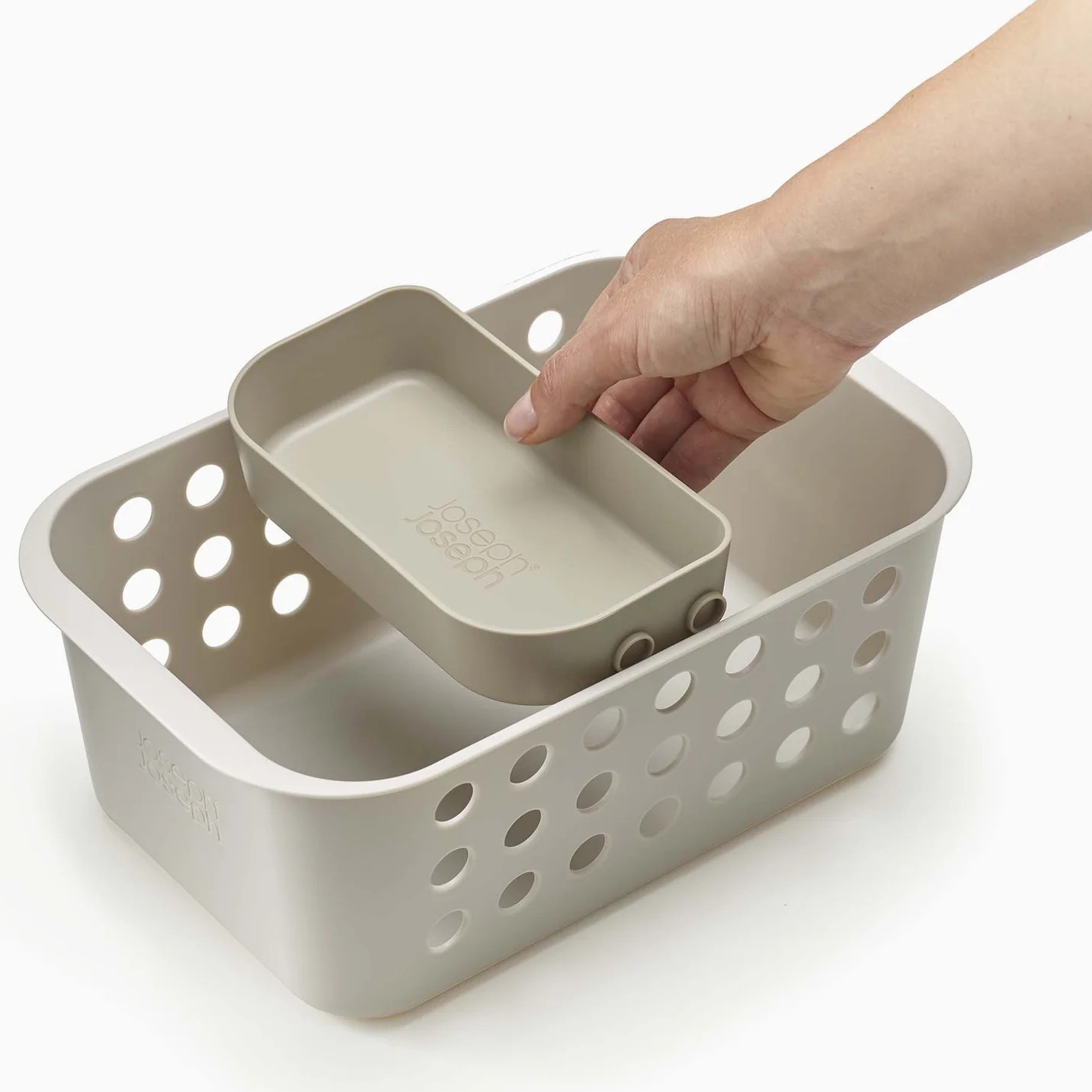 Badrumsförvaring EASYSTORE 70585 29 cm, ecru, plast, Joseph Joseph