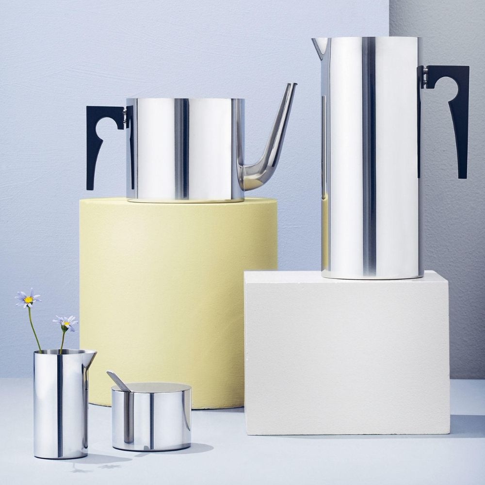 Sockerskål ARNE JACOBSEN 200 ml, silver, Stelton