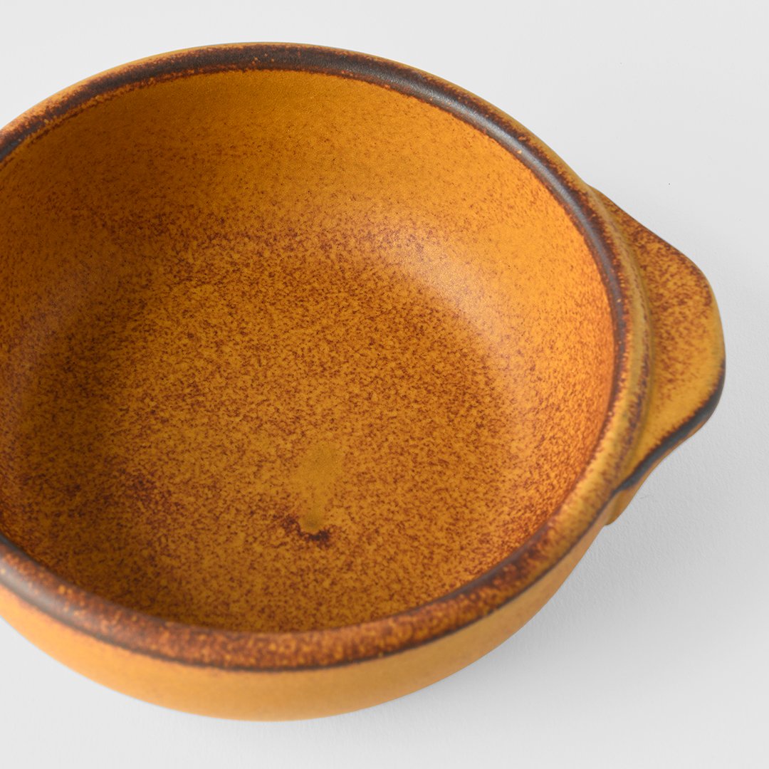 Ugnsform DONABE 15 cm, gul, keramik, MIJ