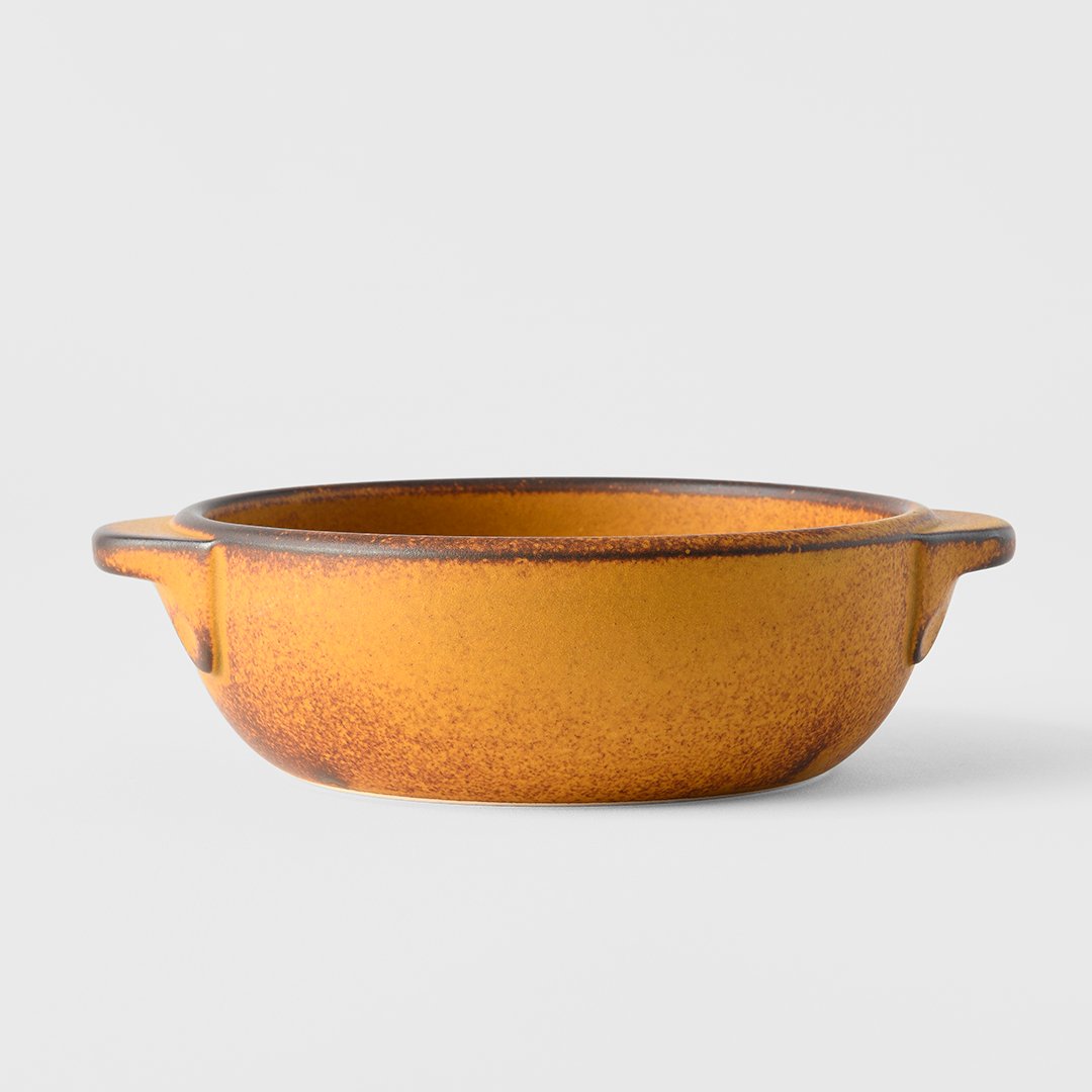Ugnsform DONABE 15 cm, gul, keramik, MIJ