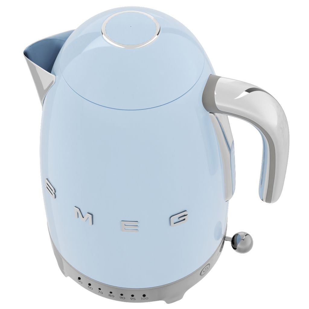 Elektrisk vattenkokare med temperaturkontroll KLF04PBEU 1,7 l, pastellblå, Smeg