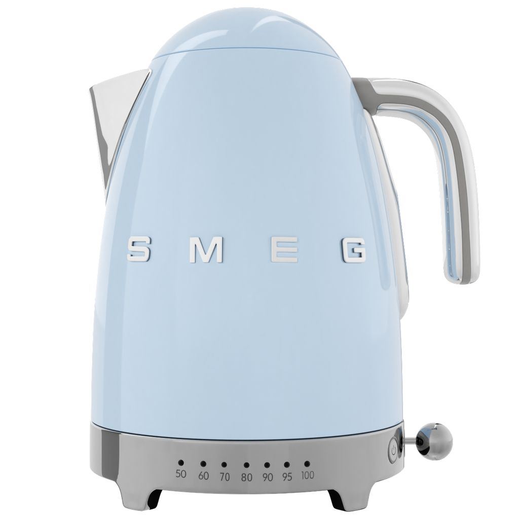 Elektrisk vattenkokare med temperaturkontroll KLF04PBEU 1,7 l, pastellblå, Smeg