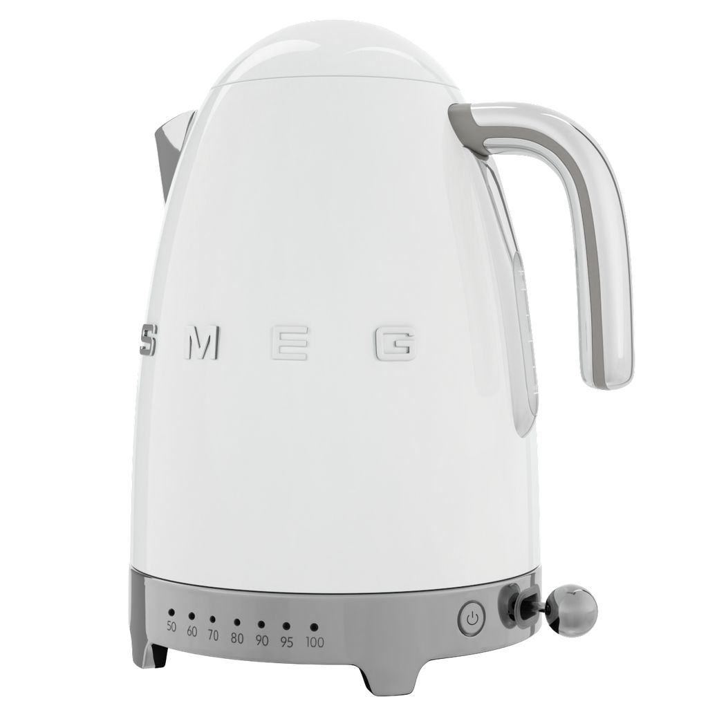 Temperaturstyrd vattenkokare KLF04PBEU 1,7 l, vit, Smeg