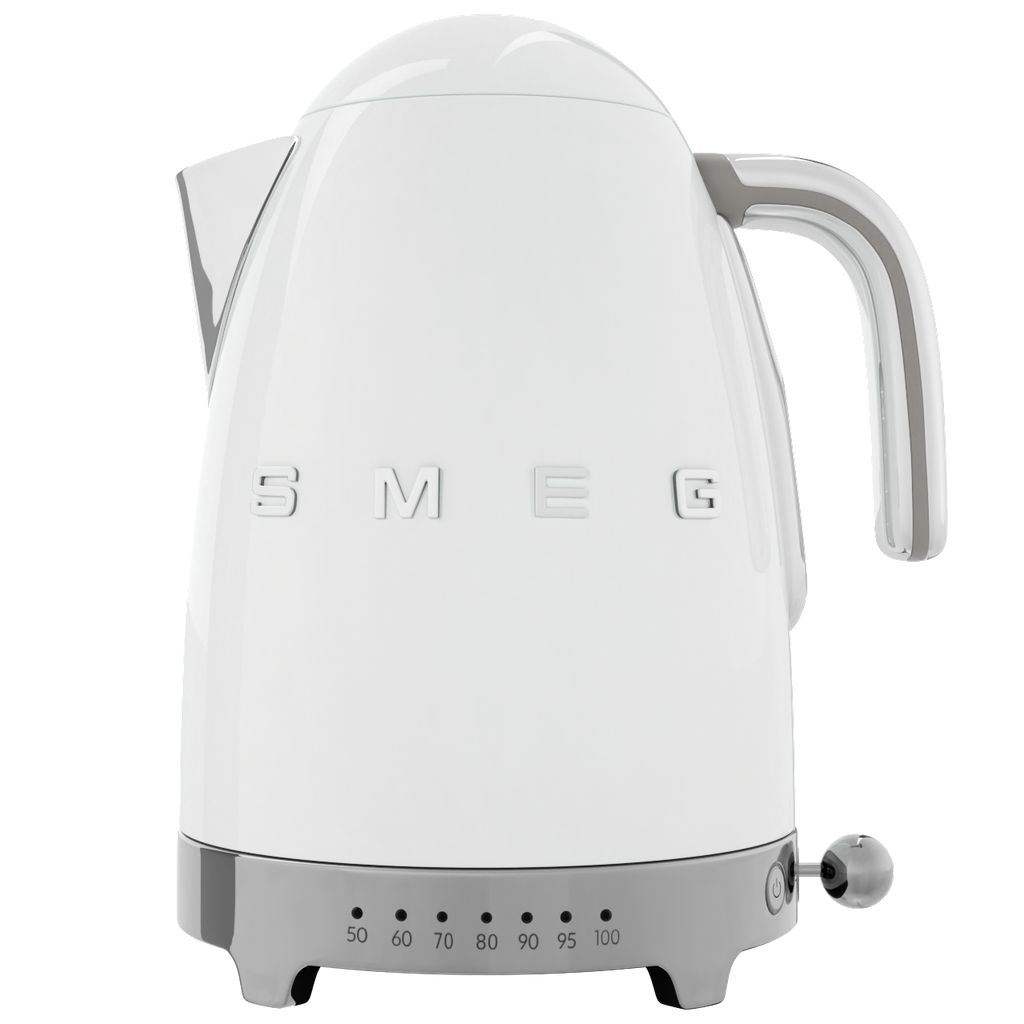 Temperaturstyrd vattenkokare KLF04PBEU 1,7 l, vit, Smeg