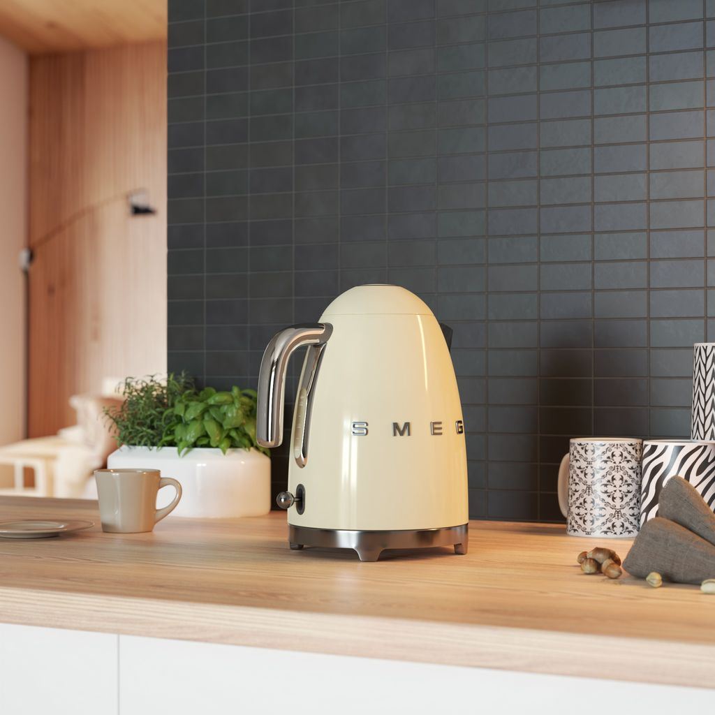 Elektrisk vattenkokare KLF03CREU 1,7 l, gräddvit, Smeg