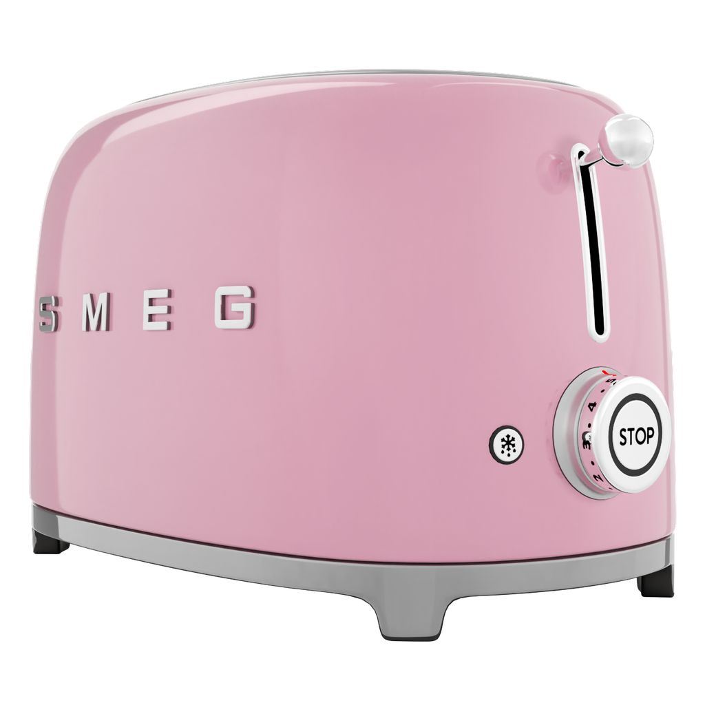 Brödrost TSF01PKEU, 2 skivor, pastellrosa, Smeg