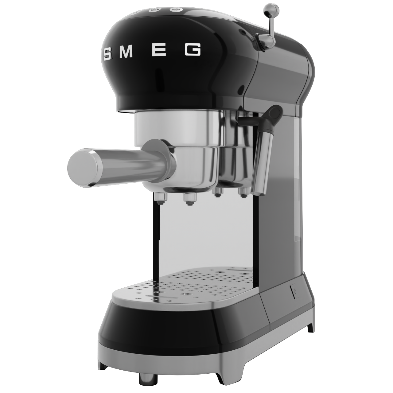 Kaffemaskin med spak ECF01BLEU, svart, Smeg