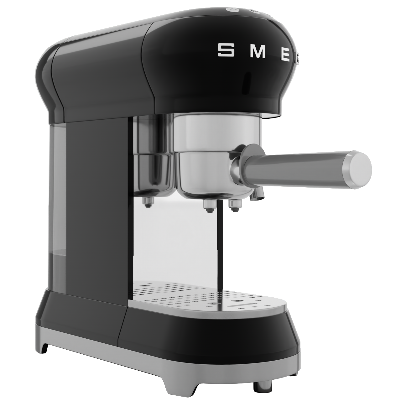 Kaffemaskin med spak ECF01BLEU, svart, Smeg
