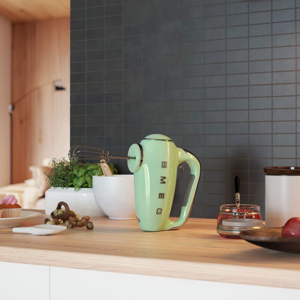 Elvisp HMF01PGEU pastellgrön, Smeg