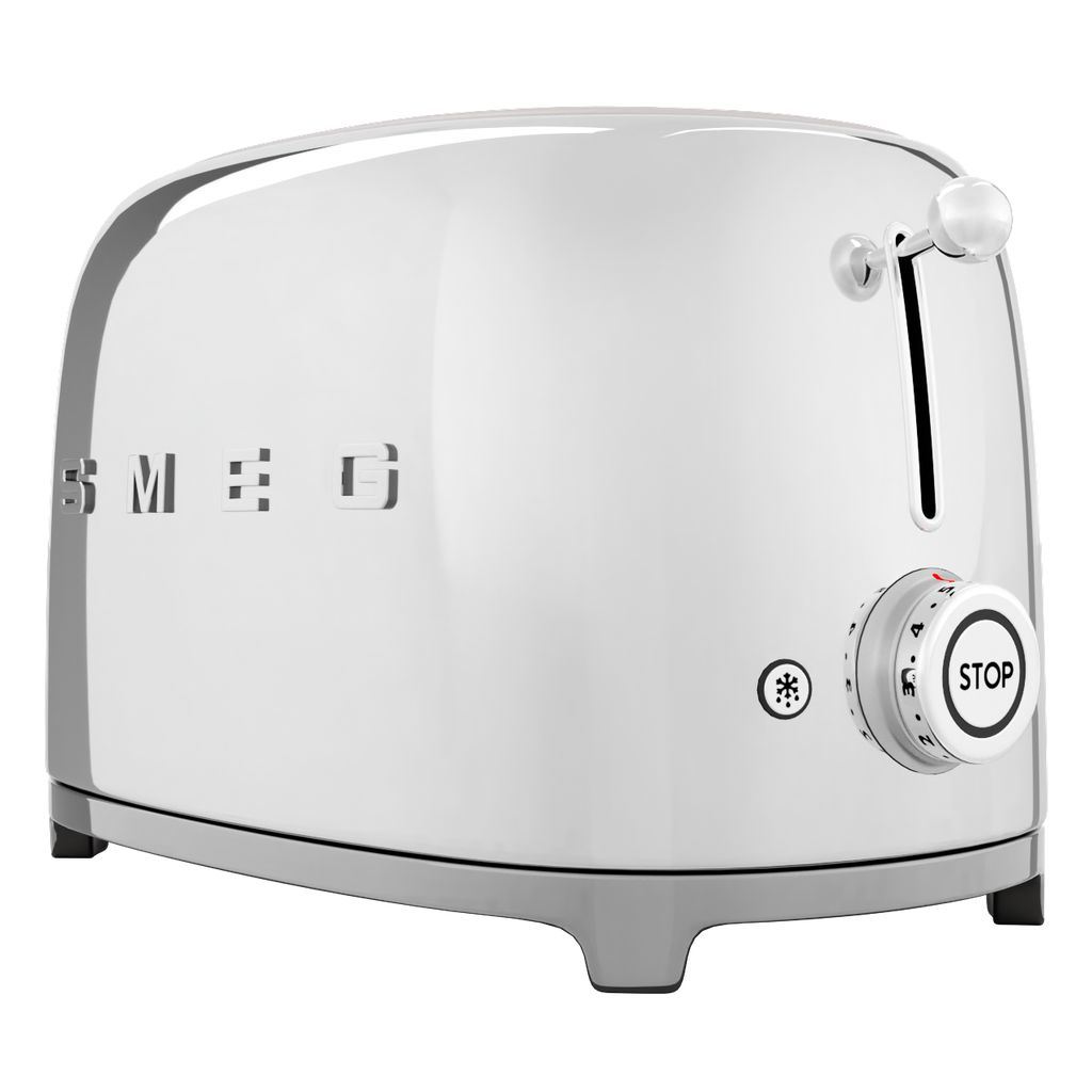 Brödrost TSF01SSEU, 2 skivor, krom, Smeg
