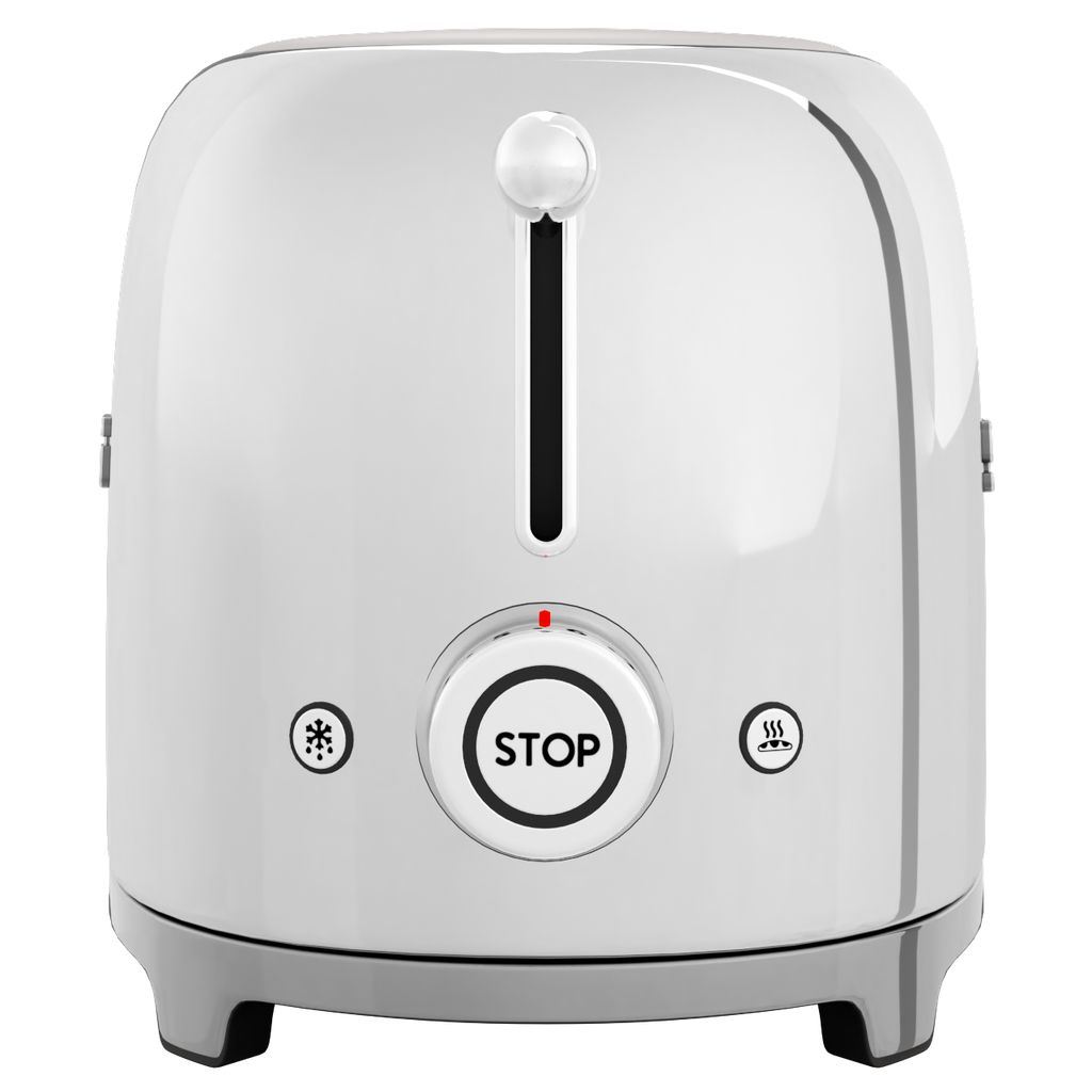 Brödrost TSF01SSEU, 2 skivor, krom, Smeg