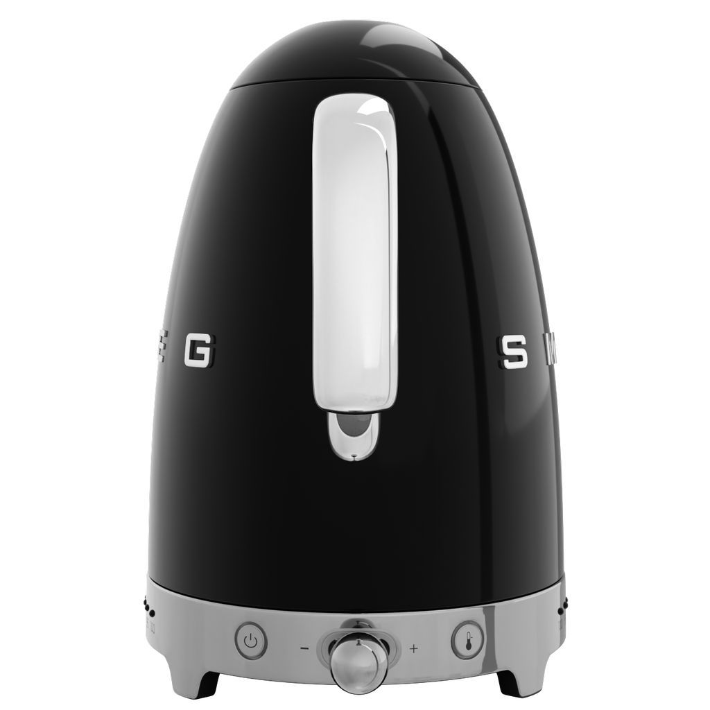 Vattenkokare med temperaturkontroll KLF04BLEU 1,7 l, svart, Smeg