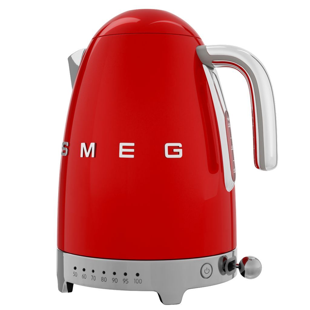 Vattenkokare med temperaturkontroll KLF04RDEU 1,7 l, röd, Smeg
