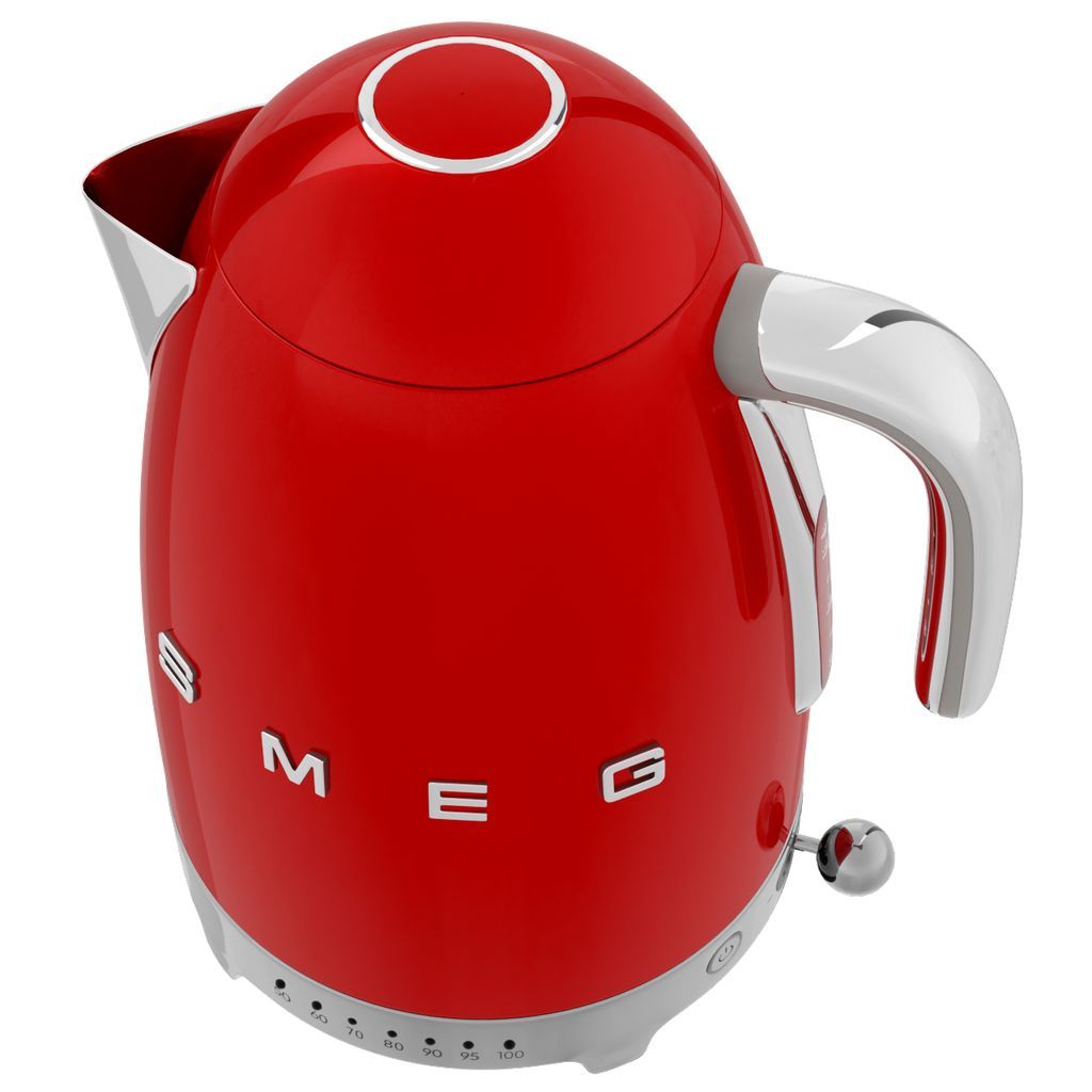 Vattenkokare med temperaturkontroll KLF04RDEU 1,7 l, röd, Smeg