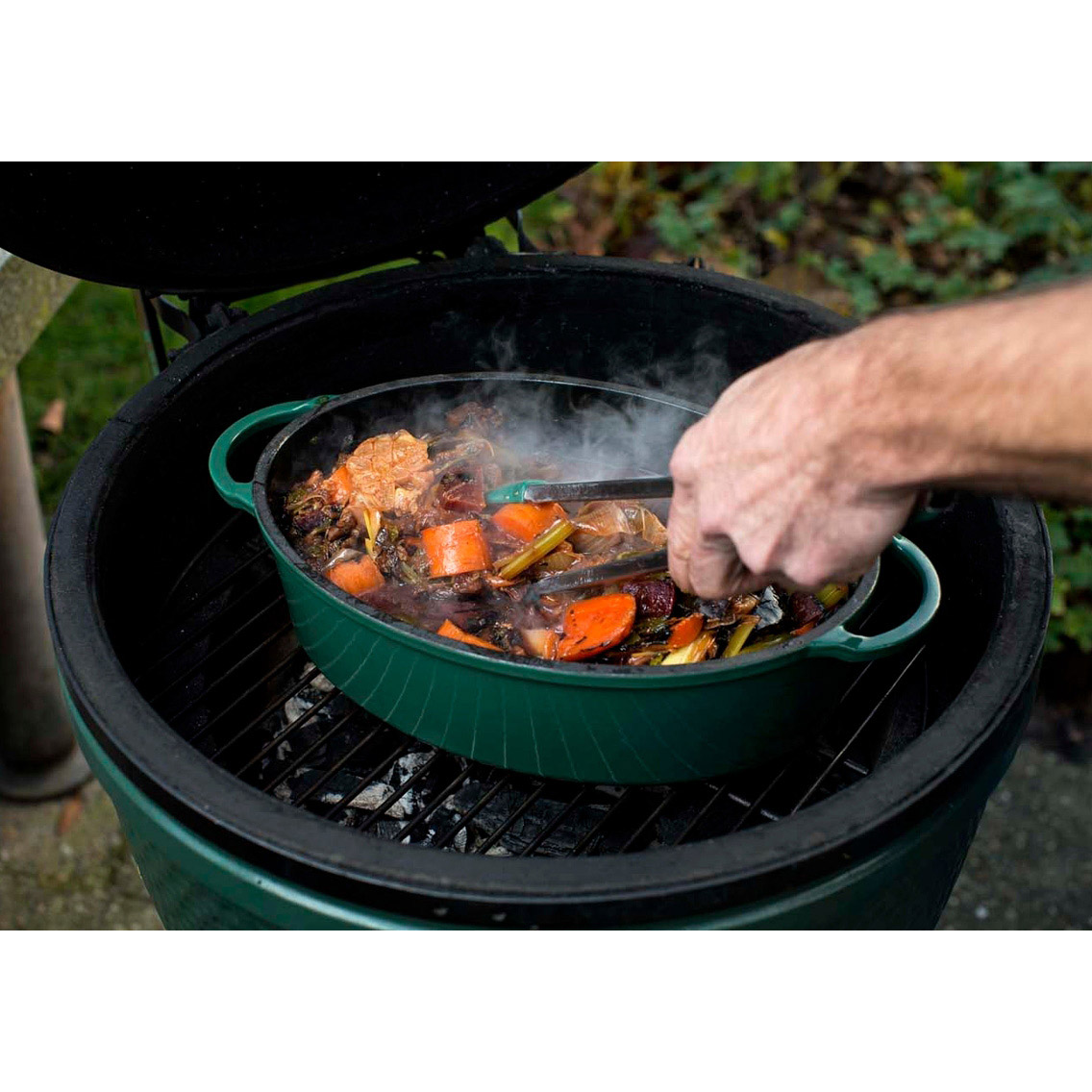 Stekpanna för grill, gjutjärn, Big Green Egg