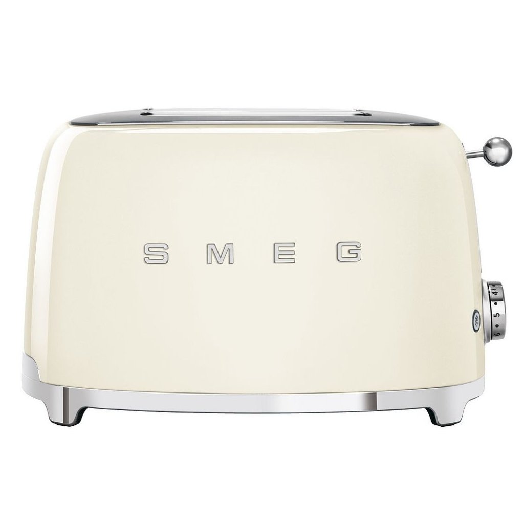 Brödrost TSF01CREU, 2 skivor, gräddfärgad, Smeg