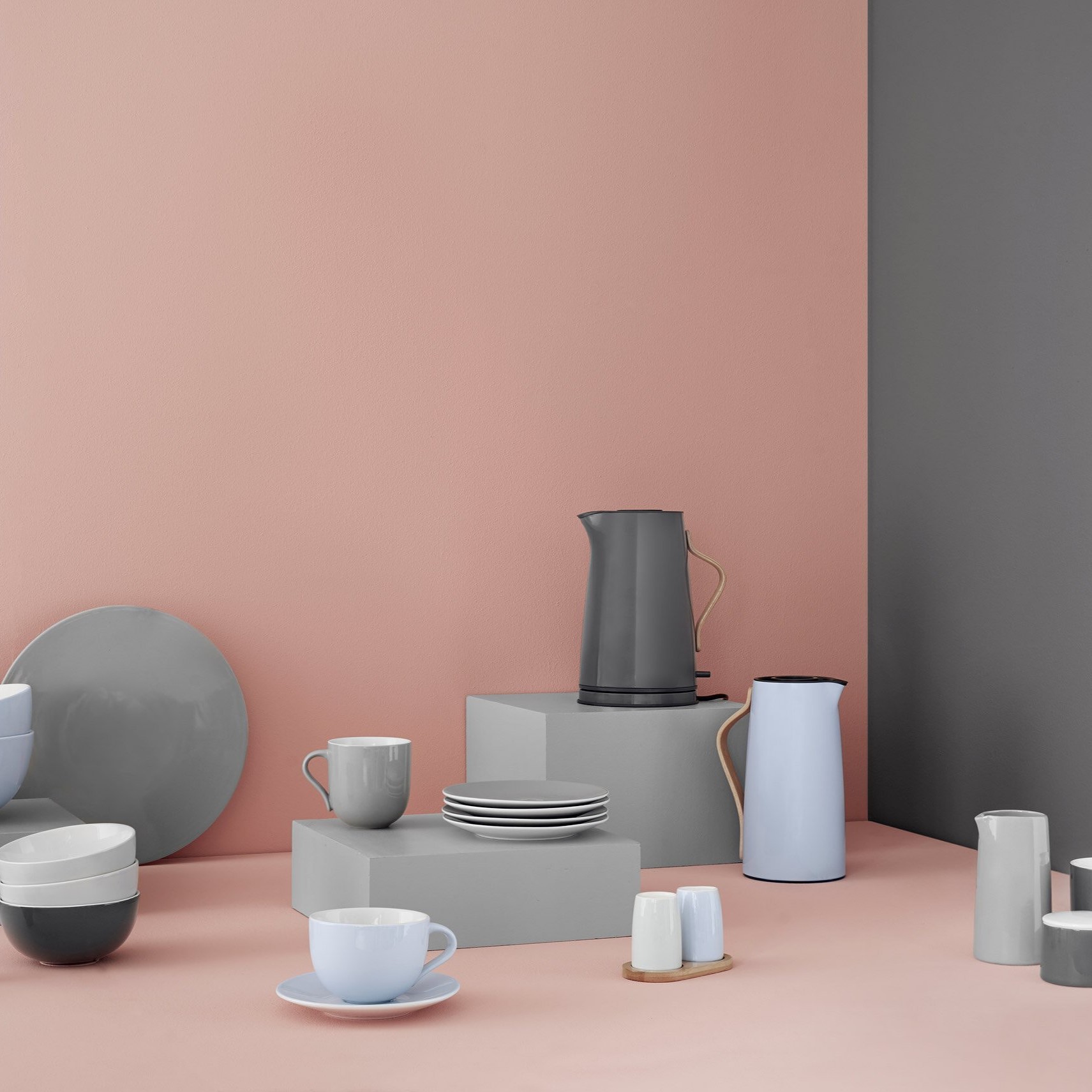 Elektrisk vattenkokare EMMA 1,2 l, mjuk svart, rostfritt stål, Stelton