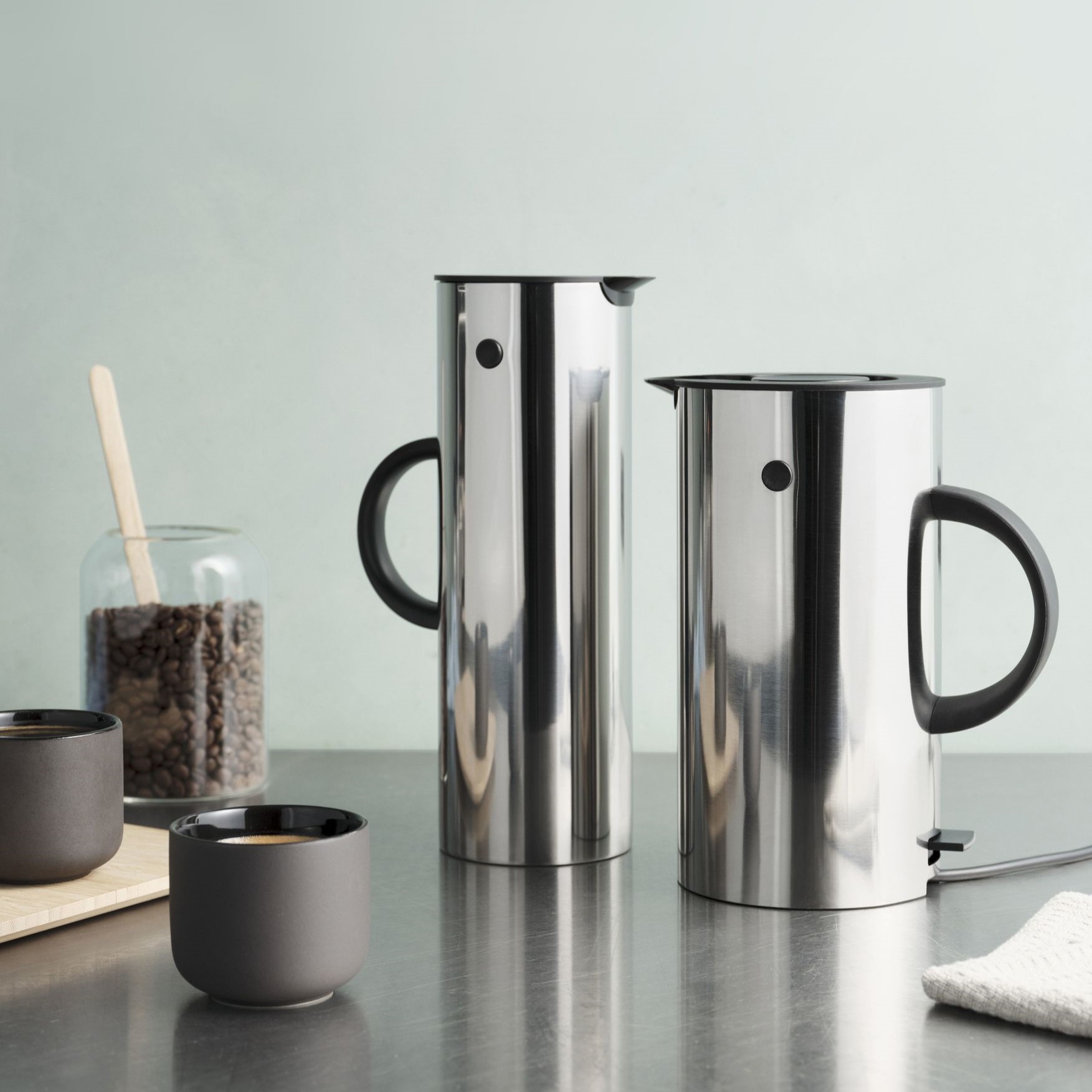 Elektrisk vattenkokare EM77 1,5 l, silver, rostfritt stål, Stelton