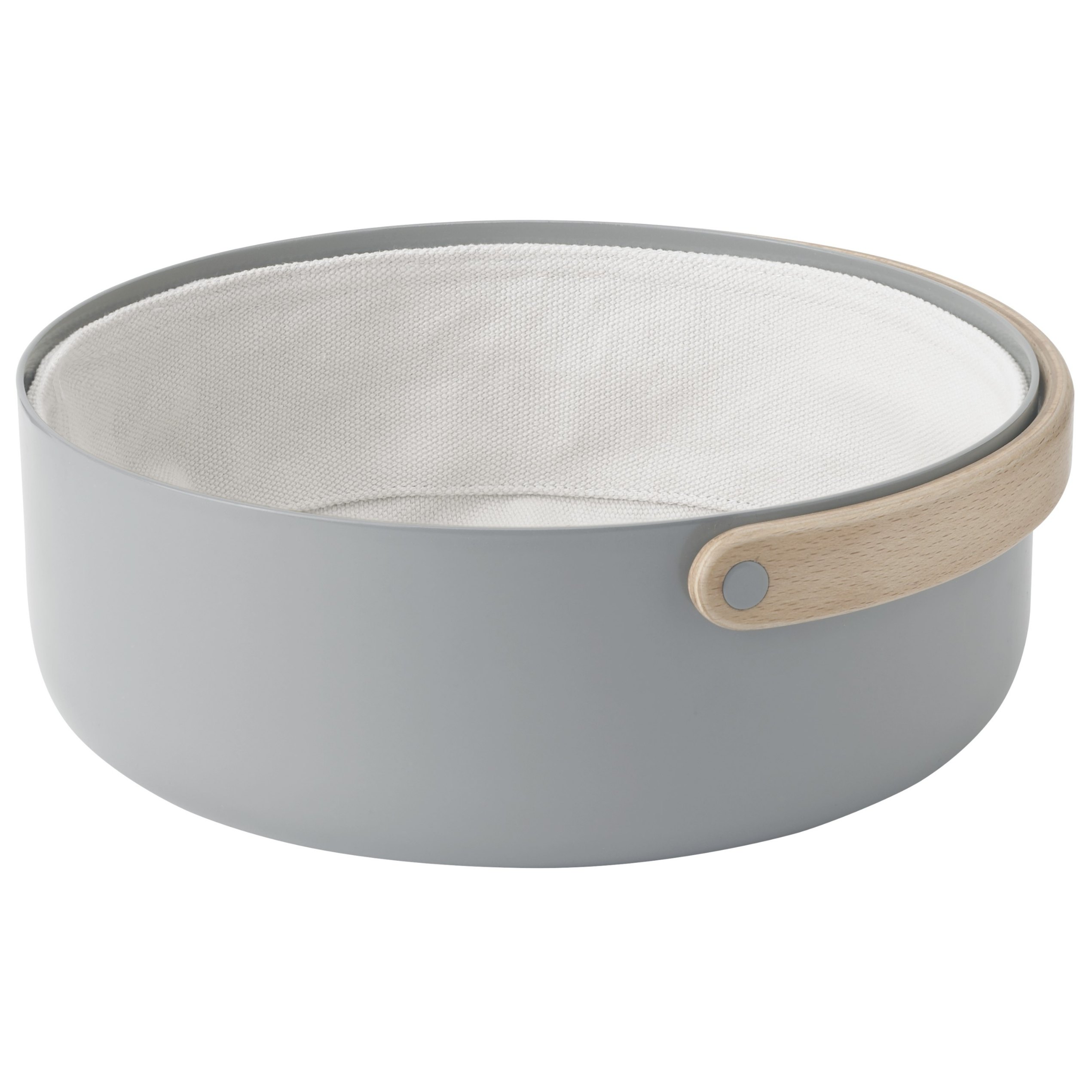 Brödkorg EMMA 23 cm, grå, aluminium, Stelton