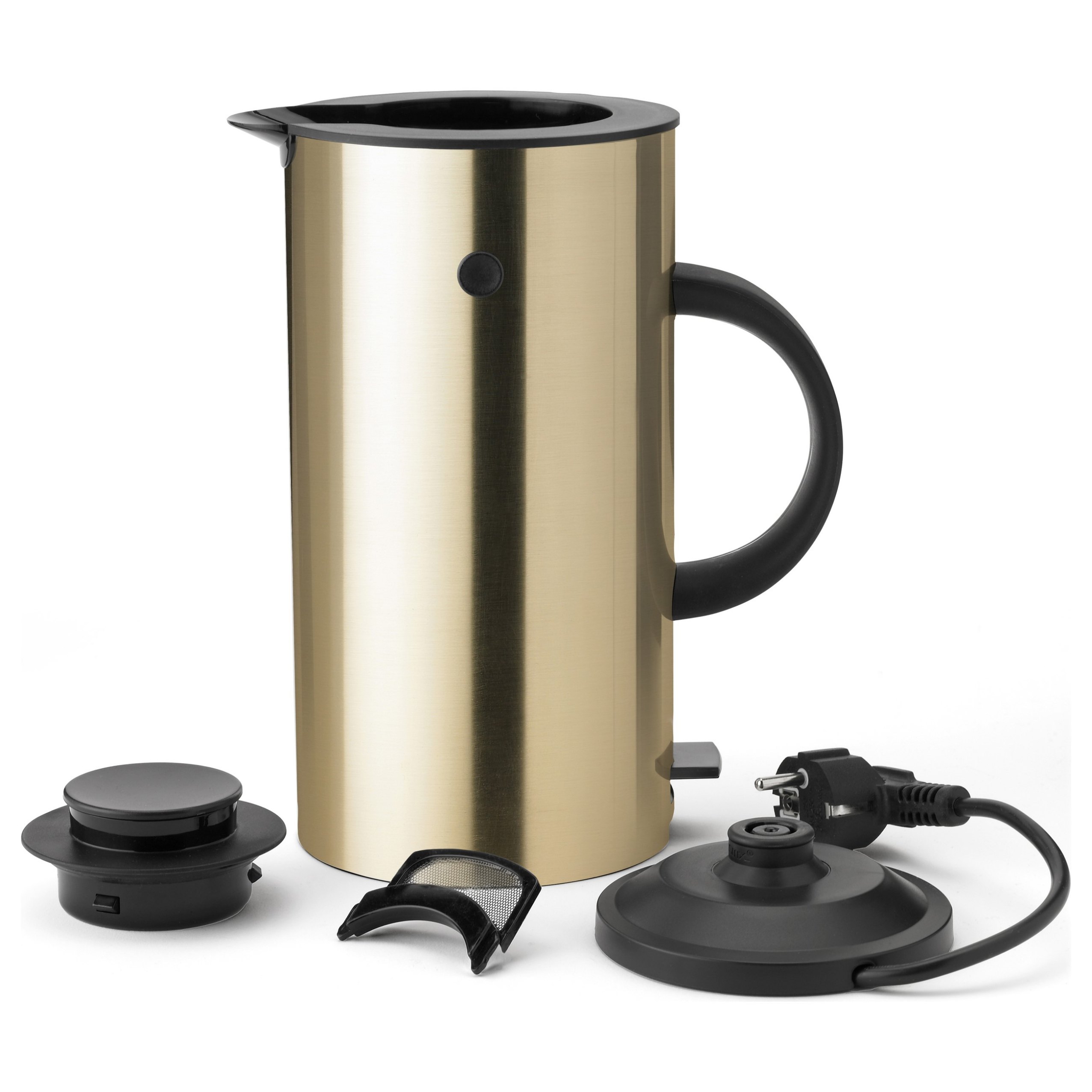 Elektrisk vattenkokare EM77 1,5 l, mässing, rostfritt stål, Stelton